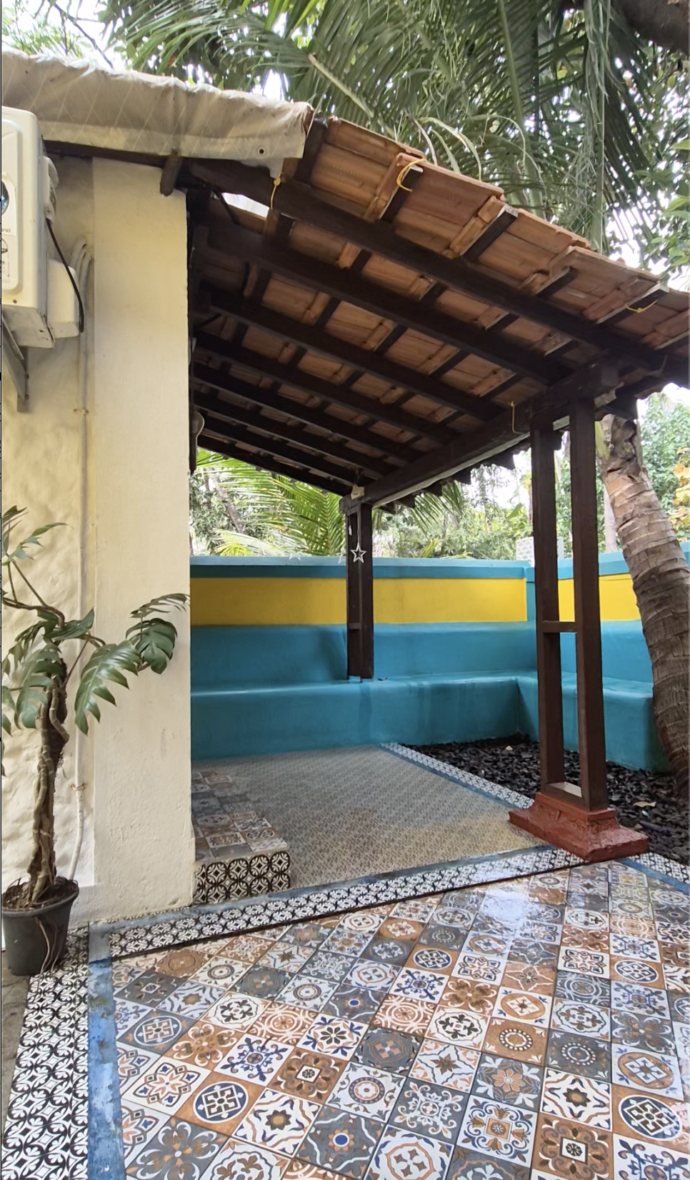Soppo Room entrance — welcoming doorway, heritage villa character